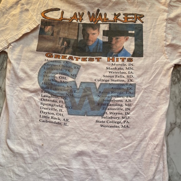 Clay Walker Greatest Hit Tour Tee - Picture 3 of 5